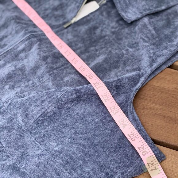 CJ Banks 2X Plus Women’s Blue Corduroy Vest Full Zip Pockets Fall Layering NWT - Picture 4 of 8